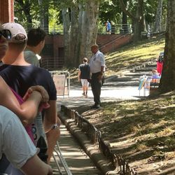 Astoria Park Pool - Letting the line know, we can't open until we have nypd presence