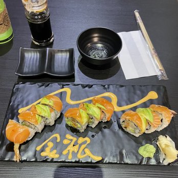 Kinson Sushi - a variety of sushi on a black plate - Sushi Bars Near Me - Toronto, Ontario Kinson Sushi - a variety of sushi on a black plate - Sushi Bars Near Me - Toronto, Ontario