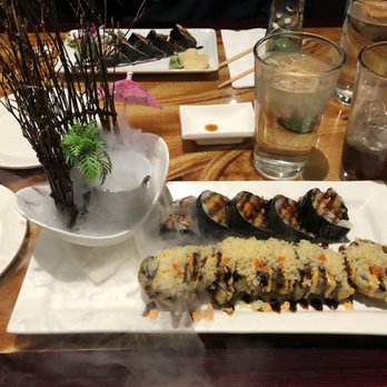 Wild Ginger - Godzilla roll (bottom) sweet potato roll (top) - Sushi Bars Near Me - York, Pennsylvania