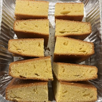 Full Rack Barbecue - Chunks of corn bread, each about 3" by 3" and 1" thick - Food Trucks Near Me - St. Clair Shores, Michigan Full Rack Barbecue - Chunks of corn bread, each about 3" by 3" and 1" thick - Food Trucks Near Me - St. Clair Shores, Michigan