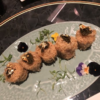 Red Plate - Fried taro with caviar and gold flakes - Chinese Near Me - Las Vegas, Nevada