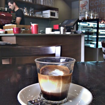 Cafe Centro - Note.... other cafes... see the black at the bottom of the cup...?? This is a dbl mac!  :-) - Restaurants Near Me - Eastwood, NSW
