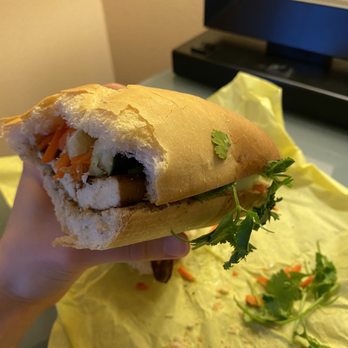 Banh Mi Saigon - Smashed due to transport - vegan (tofu) banh mi - Vietnamese Near Me - Vancouver, Washington Banh Mi Saigon - Smashed due to transport - vegan (tofu) banh mi - Vietnamese Near Me - Vancouver, Washington