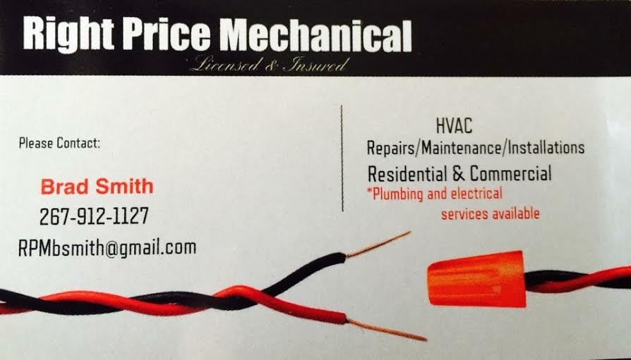 Slide of Right Price Mechanical