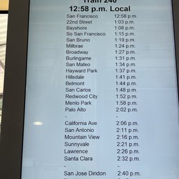 The Saturday early afternoon and later are LOCAL trains making many stops! 7/8/23 The Saturday early afternoon and later are LOCAL trains making many stops! 7/8/23