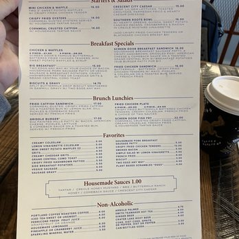 Screen Door - PDX - Menu - Southern Near Me - Portland, Oregon Screen Door - PDX - Menu - Southern Near Me - Portland, Oregon