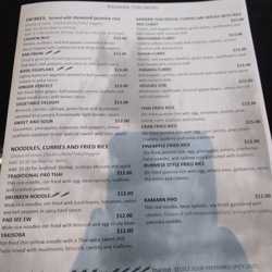 Ramarn Thai - Menu 3/12