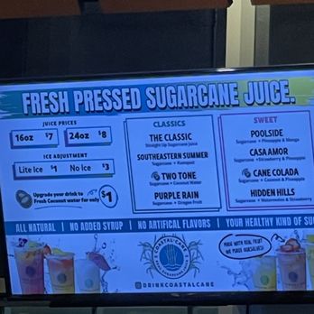 Coastal Cane - Juice Bars & Smoothies Near Me - Rancho Cucamonga, California