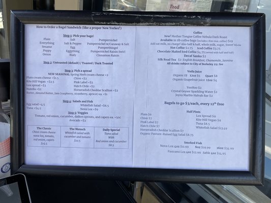 Menu photo 7 Boichik Bagels Berkeley, CA
