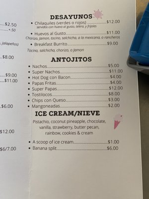 Menu photo 7 Bionicos Y Cafe Bell Bell, CA