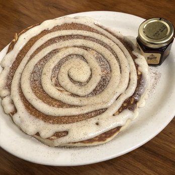 Brother Juniper's - Cinnamon Roll Pancakes (2) - Breakfast & Brunch Near Me - Memphis, Tennessee Brother Juniper's - Cinnamon Roll Pancakes (2) - Breakfast & Brunch Near Me - Memphis, Tennessee