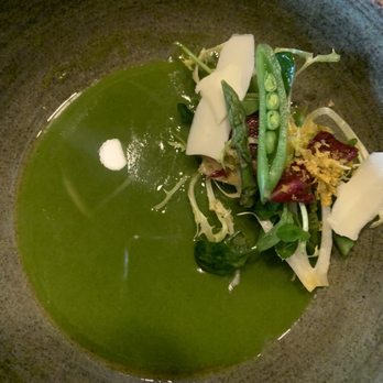 Table X - chilled english pea soup - New American Near Me - Salt Lake City, Utah Table X - chilled english pea soup - New American Near Me - Salt Lake City, Utah
