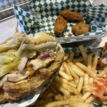 Bag O Crab - Chicken po boy, wings and fries. - Cajun/Creole Near Me - Vallejo, California