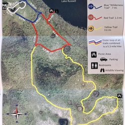 The Disney Wilderness Preserve - Trail map