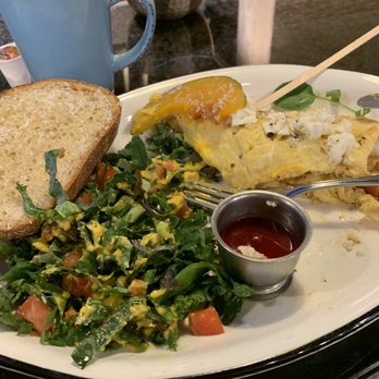 Queens Breakfast Cocktails - Shrimp and Chorizo Omelette. - Cocktail Bars Near Me - Calgary, Alberta