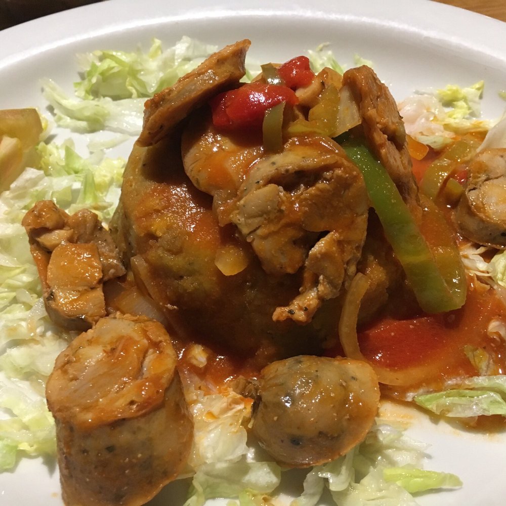 El Platanal - Mofongo with sausage - Puerto Rican Near Me - San Juan, Puerto Rico