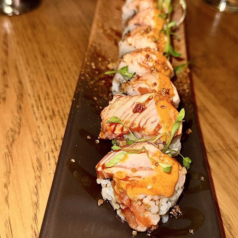 Lucky Tiger - SALMON SUNRISE ROLL - Asian Fusion Near Me - Boston, Massachusetts Lucky Tiger - SALMON SUNRISE ROLL - Asian Fusion Near Me - Boston, Massachusetts