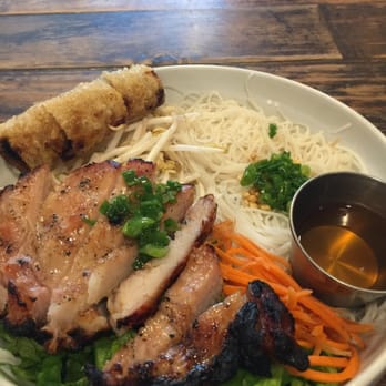 Phorage - Natural pork (chop) Vermicelli salad. Imperial roll, fish sauce, roasted peanuts. $10. Lunch, Dec '14 - Vietnamese Near Me - Los Angeles, California Phorage - Natural pork (chop) Vermicelli salad. Imperial roll, fish sauce, roasted peanuts. $10. Lunch, Dec '14 - Vietnamese Near Me - Los Angeles, California