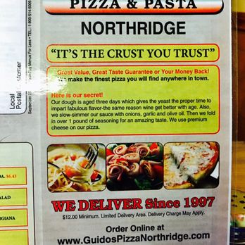 Guido's Pizza & Pasta - Pizza Near Me - Northridge, California Guido's Pizza & Pasta - Pizza Near Me - Northridge, California