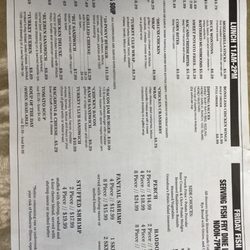 Sportsman's Café - New menu