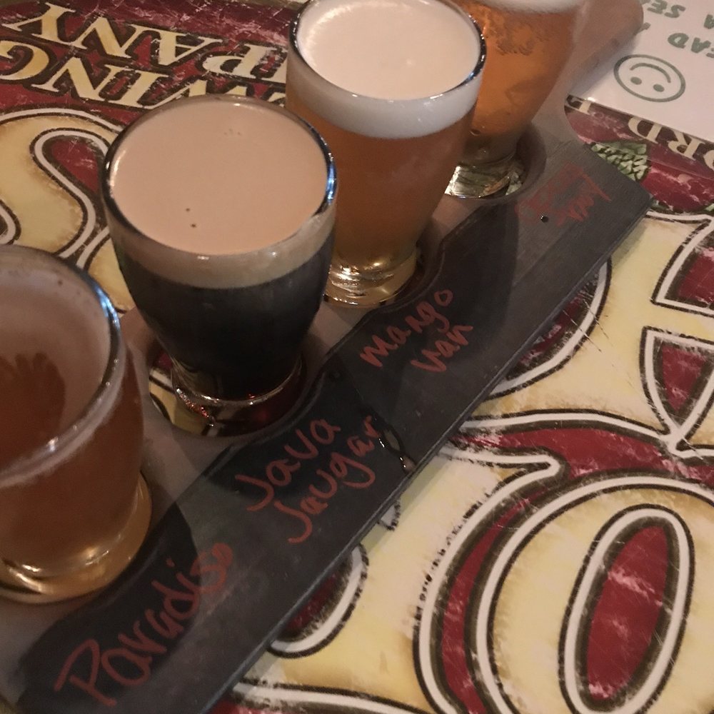 Wop's Hops Brewing Company - Beer flight - Breweries Near Me - Sanford, Florida Wop's Hops Brewing Company - Beer flight - Breweries Near Me - Sanford, Florida