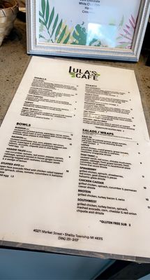 Menu photo 2 Lula's Cafe Shelby Township, MI