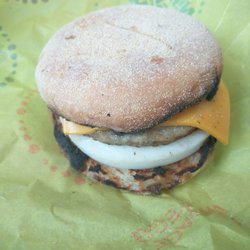 McDonald's - Burnt sausage mcmuffin with egg