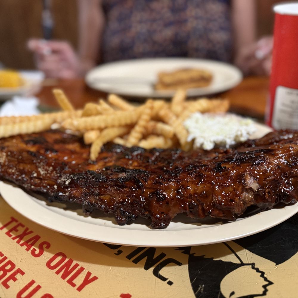 Shorty's BBQ - Baby Back ribs with fries and Cole slaw - Southern Near Me - Miami, Florida