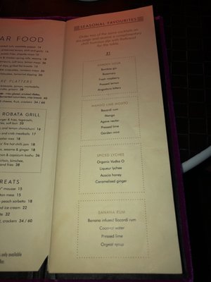 Menu photo 2 O Bar and Dining Sydney, NSW Menu photo 2 O Bar and Dining Sydney, NSW