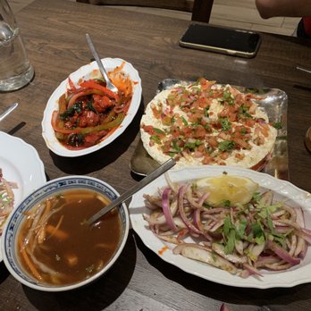 Bombay Grill - Hot and sour soup, chicken 69 and masala with masala onions - Indian Near Me - Miami Beach, Florida