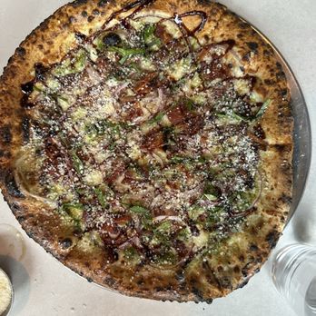 Wooden City - Bacon and pesto pizza - Tapas/Small Plates Near Me - Chattanooga, Tennessee
