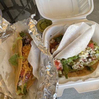 Tacotarian Blue Diamond - Mashed potato taco, jackfruit taco, beans taco - Mexican Near Me - Las Vegas, Nevada