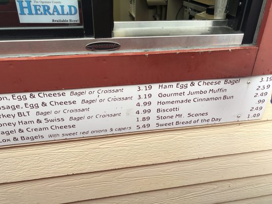 Menu photo 5 Stone Mountain Coffee West Branch, MI