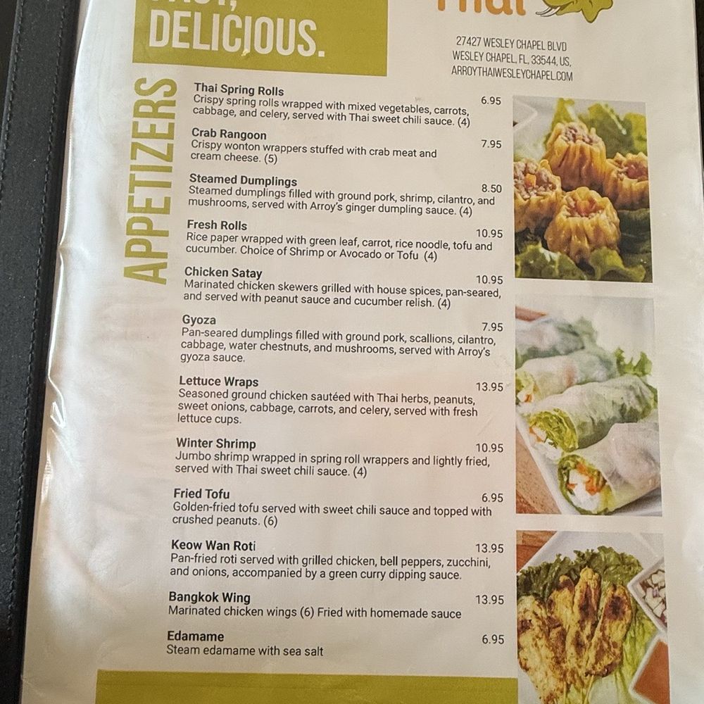 Arroy Thai - Thai Near Me - Wesley Chapel, Florida Arroy Thai - Thai Near Me - Wesley Chapel, Florida