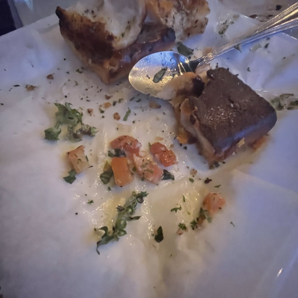 Piazza Gavi - Brown on right? That's the bottom of my bread which has been burned so badly it was like a rock. - Italian Near Me - Tucson, Arizona Piazza Gavi - Brown on right? That's the bottom of my bread which has been burned so badly it was like a rock. - Italian Near Me - Tucson, Arizona