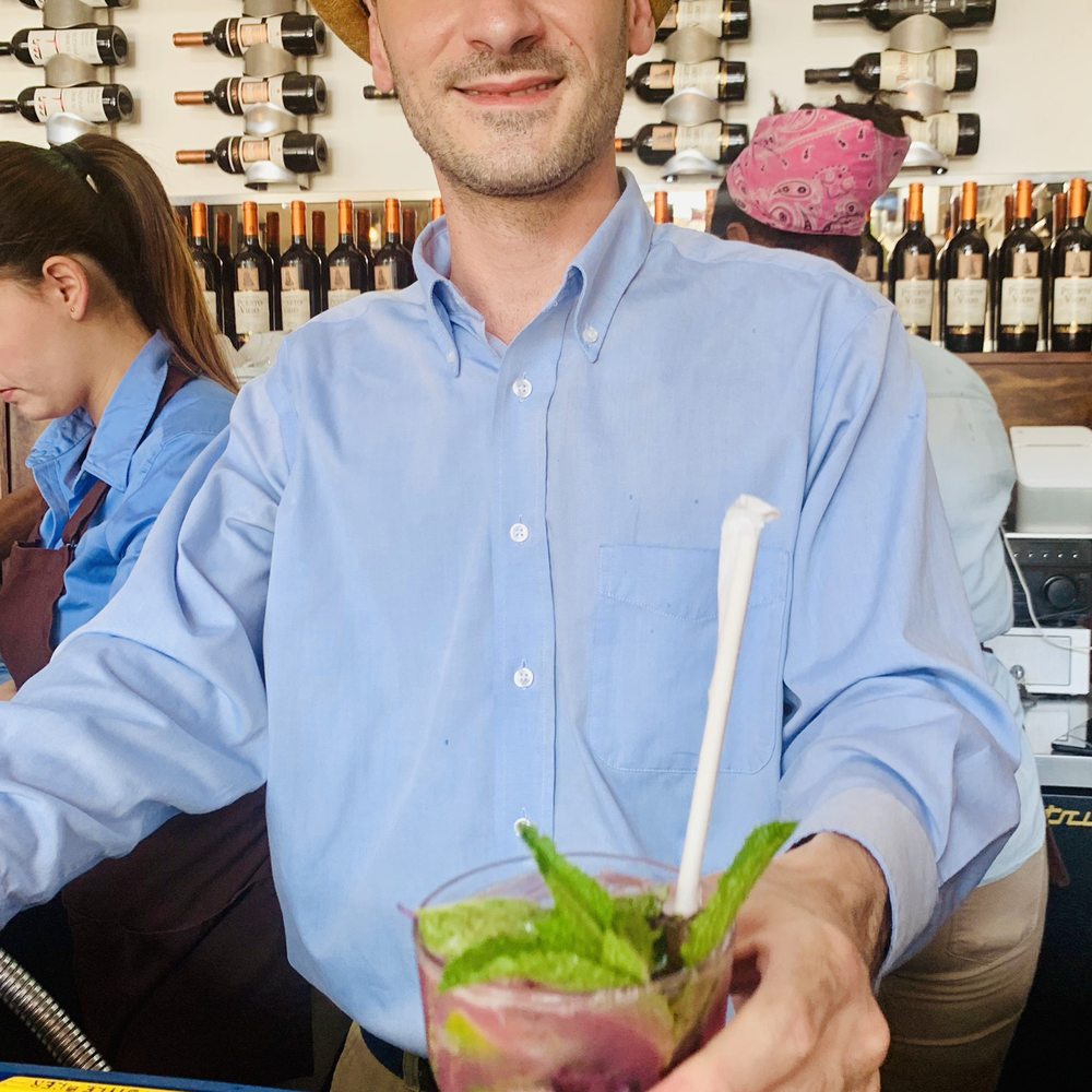Bella Cuba - Omar and his blueberry mojito! - Cuban Near Me - Miami Beach, Florida Bella Cuba - Omar and his blueberry mojito! - Cuban Near Me - Miami Beach, Florida