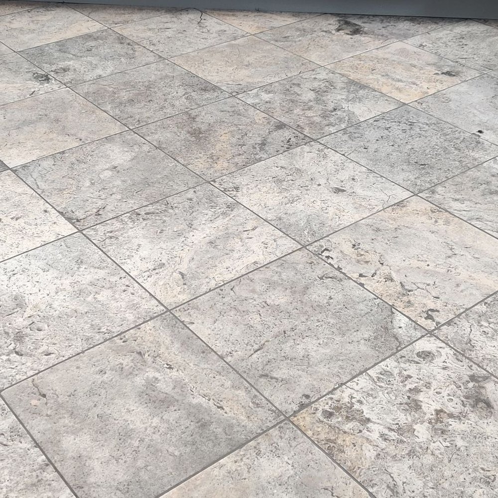 FH Carpet Cleaning - Cleaned stone tile. Three shades lighter than before! - Carpet Cleaning Near Me