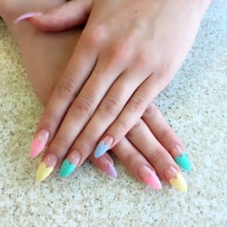 Fluorescent Nails & Spa - What do these colours remind you of?....Eat....sterrrrrrr.....;)