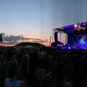 Thompson's Point - Panoramic of stage during sunset. - Music Venues Near Me - Portland, Maine Thompson's Point - Panoramic of stage during sunset. - Music Venues Near Me - Portland, Maine