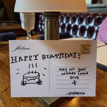 Habana - Birthday card - Cuban Near Me - Costa Mesa, California