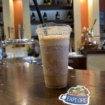 Tru Bru - Iced Chai latte with oatmilk and an extra shot of chai - Coffee & Tea Near Me - Orange, California Tru Bru - Iced Chai latte with oatmilk and an extra shot of chai - Coffee & Tea Near Me - Orange, California