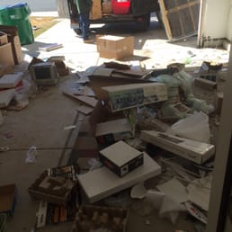 This was about hallway thru the garage clean out This was about hallway thru the garage clean out