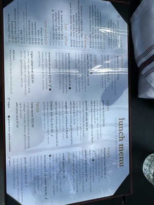 Menu photo 1 Gather Kelowna, BC Menu photo 1 Gather Kelowna, BC