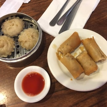 Kon Chau Restaurant - Shanghai soup dumplings (my favorite) and the spring rolls with assorted meats (my least favorite) - Dim Sum Near Me - Miami, Florida Kon Chau Restaurant - Shanghai soup dumplings (my favorite) and the spring rolls with assorted meats (my least favorite) - Dim Sum Near Me - Miami, Florida