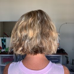 Anew Salon - Botched cut and color from the back