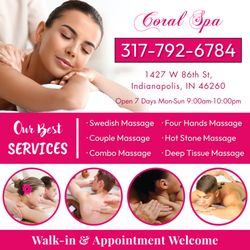 Coral Spa - Walk-in & Appointment Welcome