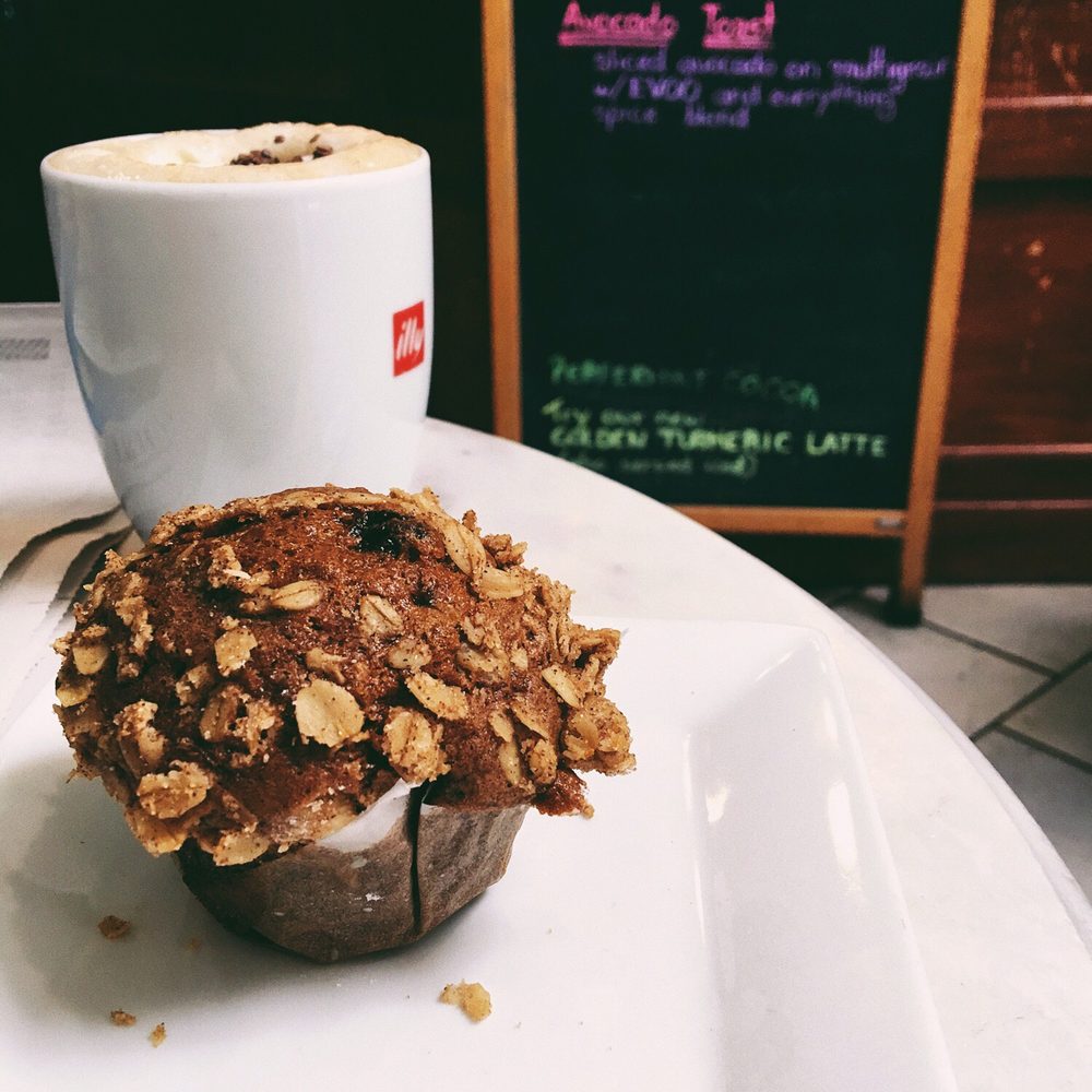 Le Bon Cafe - Morning glory muffin & cappuccino viennese - Coffee & Tea Near Me - Washington, DC, District of Columbia