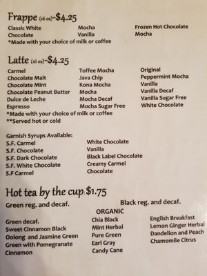 Menu photo 3 A & B Coffeehouse and Cafe West Branch, MI