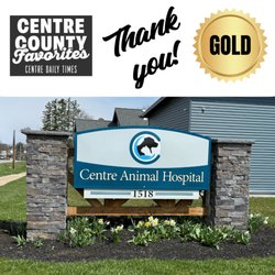 Centre Animal Hospital - Thank you to everyone who voted in the Centre County Favorites competition sponsored by The Centre Daily Times. We are honored!
