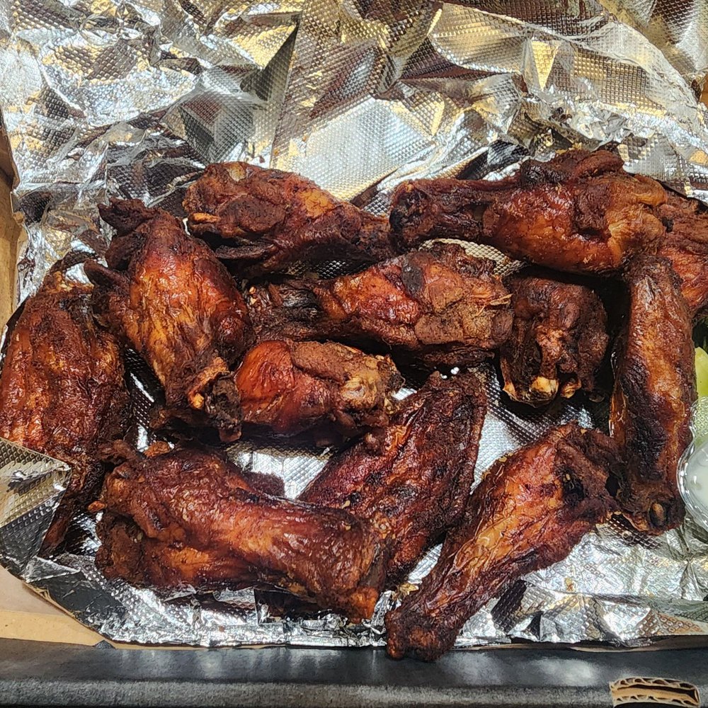 These are supposed to be plain wings. They are so overcooked that they are impossible to war. These are supposed to be plain wings. They are so overcooked that they are impossible to war.